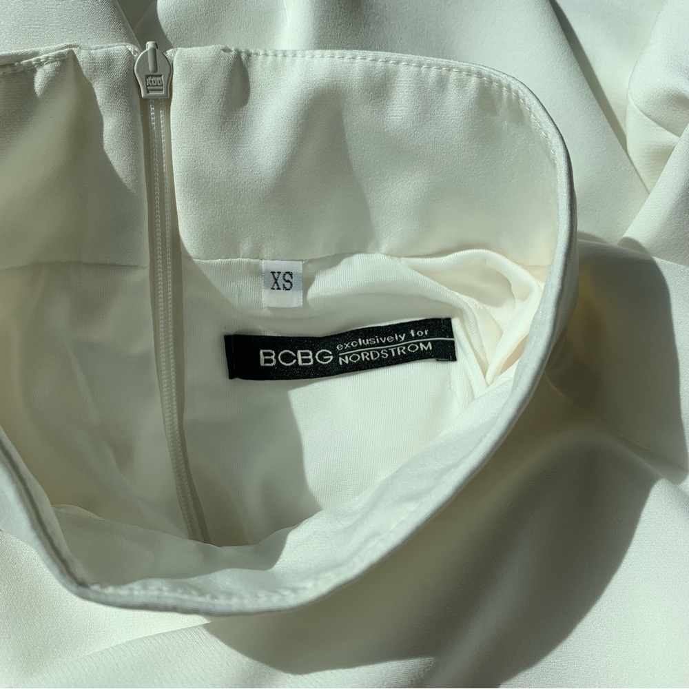 BCBG Crepe Cape-Sleeve Mini Dress - Picture 6 of 10
